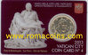 Vatikan Coincard 50 cent Jahr 2013