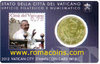 Coincard Vatican 50 Centimes 2012 avec timbre