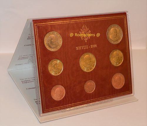 Vatikan Kms 2008 Euro Kursmünzensatz Stempelglanz