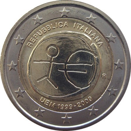 2 Euro Sondermünze Italien 2009 Unione Monetaria Bankfrisch