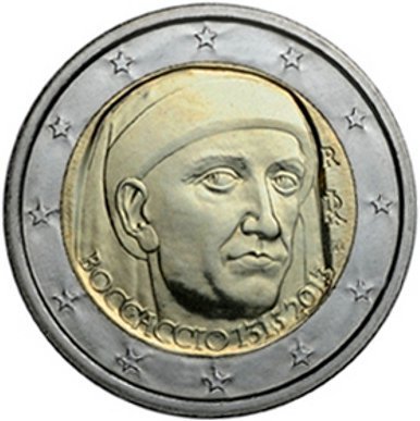 2 Euro Commemorative Coin Italy 2013 Boccaccio