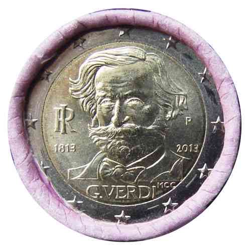 2 Euros Italie 2013 Giuseppe Verdi Rouleau