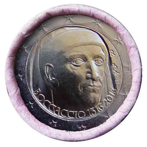 2 Euro Italy 2013 Giovanni Boccaccio Roll Coins