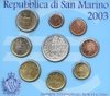 San Marino Kms 2003 Kursmünzensatz Euro Stempelglanz