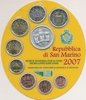 San Marino Kms 2007 Kursmünzensatz Euro Stempelglanz