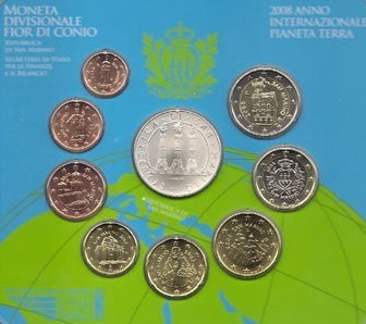 San Marino Kms 2008 Kursmünzensatz Euro Stempelglanz