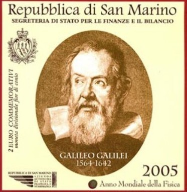 2 Euro Gedenkmünze San Marino 2005 Stempelglanz