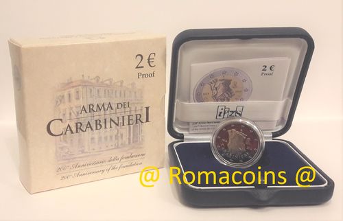 2 Euro Commemorative Coin Italy 2014 Carabinieri Proof