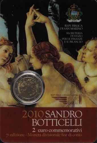 2 Euro Gedenkmünze San Marino 2010 Stempelglanz