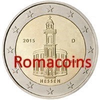 2 Euro Commemorative Coin Germany 2015 Hessen Fdc