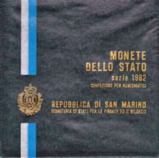 San Marino Bu Set 1982 Lire 9 Coins