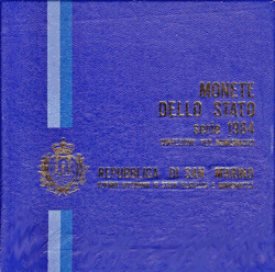 San Marino Bu Set 1984 Lire 9 Coins