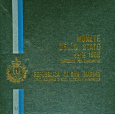 San Marino Bu Set 1986 Lire 9 Coins
