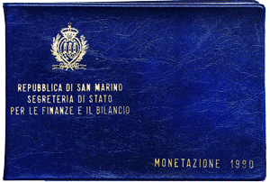San Marino Bu Set 1990 Lire 10 Coins