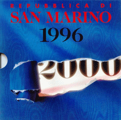 San Marino Kms 1996 Lira 10 Münzen