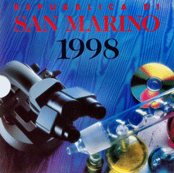 San Marino Kms 1998 Lira 8 Münzen