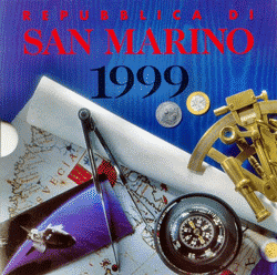 San Marino Kms 1999 Lira 8 Münzen