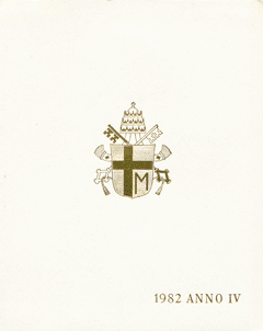Cartera Vaticano 1982 Oficial Liras Juan Pablo II Fdc