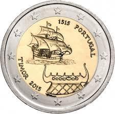 2 Euro Commemorative Coin Portugal 2015 Timor Bu Unc