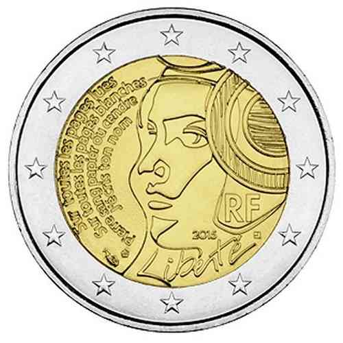 2 Euro Commemorative Coin France 2015 225 Years Federation Unc