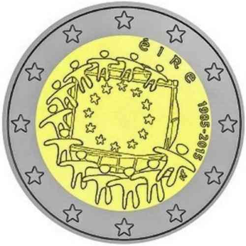 2 Euro Sondermünze Irland 2015 Europaflagge Unc