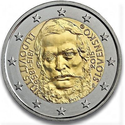 2 Euro Commemorative Coin Slovakia 2015 Ludovit Stur Unc