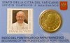 Vatikan Coincard 50 cent Jahr 2013 Briefmarke Papst Franziskus