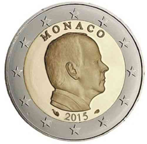 2 Euro Monaco 2015 Bankfrisch !!!!!!!!