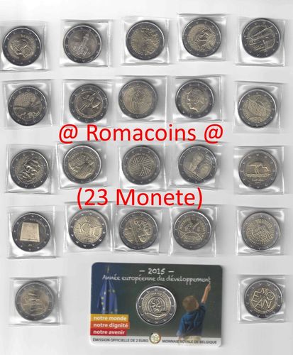 23 x 2 Euro Commemorative Coins 2015 Complete Set
