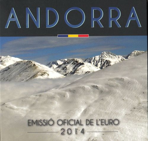 Cartera Andorra 2014 Oficial Flor de cuño Fdc