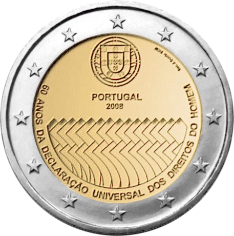 2 Euros Commémorative Portugal 2008 Pièce