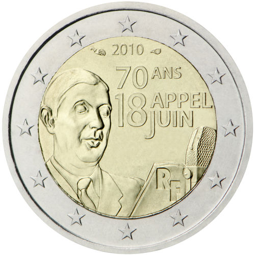 2 Euro Sondermünze Frankreich 2010 Münze