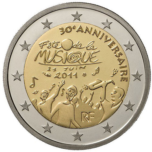 2 Euro Sondermünze Frankreich 2011 Münze