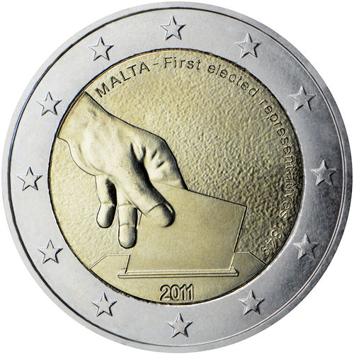 2 Euro Sondermünze Malta 2011 Münze