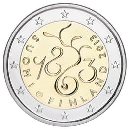 2 Euro Commemorative Coin Finland 2013 Parliament