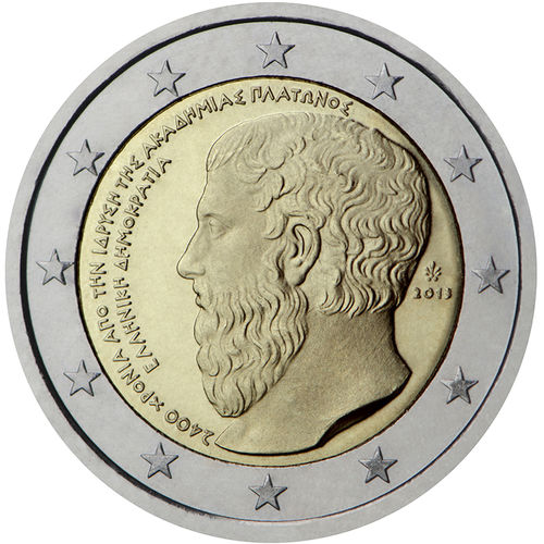 2 Euro Commemorative Coin Greece 2013 Athens Academy