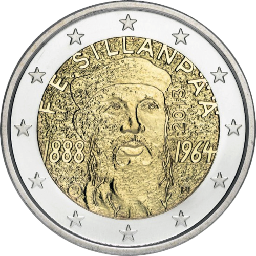 2 Euro Sondermünze Finnland 2013 Frans Eemil Sillanpää Münze