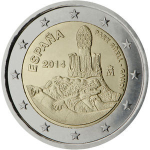 2 Euros Commémorative Espagne 2014 Pièce Unesco