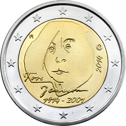 2 Euro Commemorative Coin Finland 2014 Tove Jansson