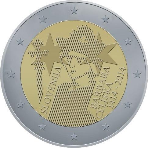 2 Euros Conmemorativos Eslovenia 2014 Moneda