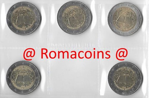 2 Euro Commemorative Coins Germany 2007 Treaty of Rome