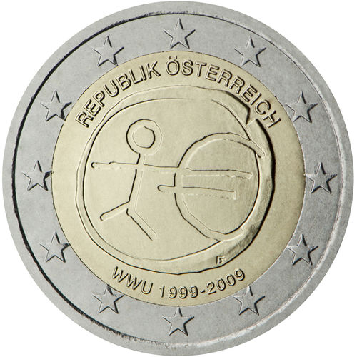 2 Euro Commemorative Coin Austria 2009 Emu