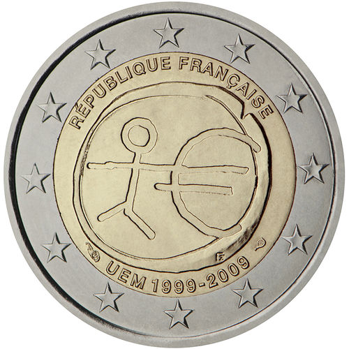 2 Euro Sondermünze Frankreich 2009 Emu