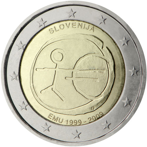 2 Euros Conmemorativos Eslovenia 2009 Emu