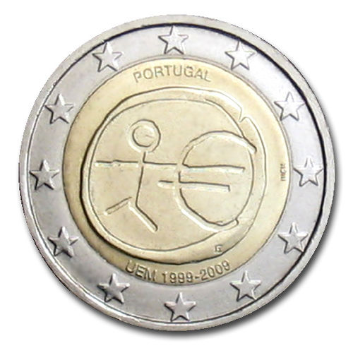 2 Euro Sondermünze Portugal 2009 Emu