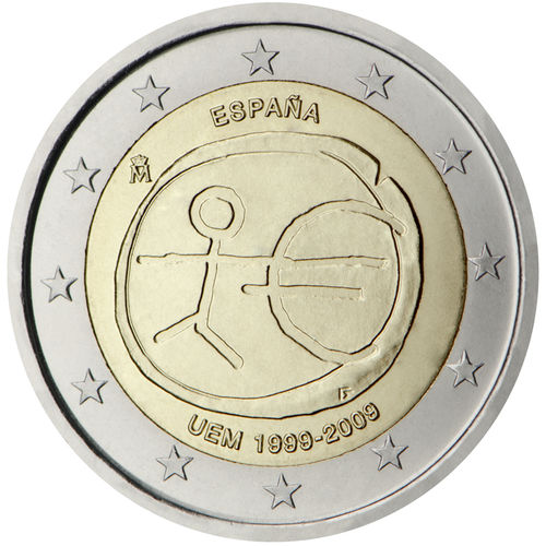 2 Euro Sondermünze Spanien 2009 Emu