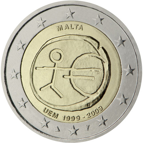 2 Euro Sondermünze Malta 2009 Emu