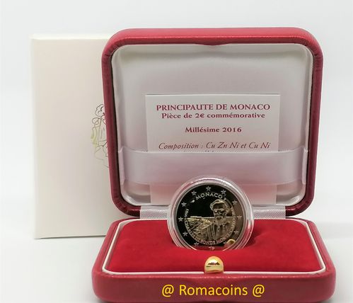 2 Euros Monaco Proof 2016 Moneda Conmemorativa