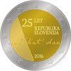 2 Euros Commémorative Slovénie 2016 25 Ans Indépendance