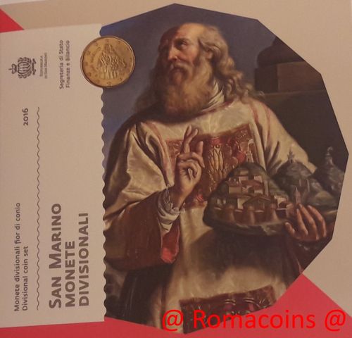 San Marino Kms 2016 Kursmünzensatz Euro 8 Münzen Stempelglanz